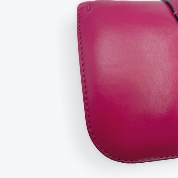 Auth Valentino Garavani Fuchsia Rockstud Small Flap Glam Lock Shoulder Bag - Picture 11 of 16